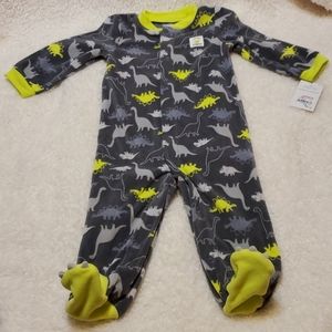 Dinosaur fleece infant sleeper